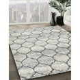 thumbnail image 2 of Ahgly Company Indoor Rectangle Contemporary Dark Gray Trellis Area Rugs, 2' x 3', 2 of 6