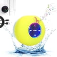 thumbnail image 1 of Altavoces Bluetooth inalámbricos impermeables para baño con luz LED, minialtavoz Bluetooth para ducha, altavoz portátil IPX4 impermeable con Bluetooth y succión, estéreo inalámbrico para playa y, 1 of 6