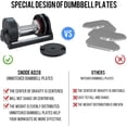 thumbnail image 4 of Snode 50 lbs Black Adjustable Dumbbell Non-Slip Dumbbell Lifting Dumbells for Body Workout(Pair), 4 of 6
