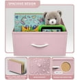 thumbnail image 4 of Sorbus Fabric Dresser for Kids – 5-Drawer Storage Tower, Clothing Organizer for Bedroom, Closet, Playroom & Nursery – Steel Frame, Fabric Bins with Wood Handles, Pink, 4 of 6