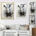 thumbnail image 4 of Designart "Thundering Rhino Charge II" Rhinoceros Wall Art Prints, 4 of 7