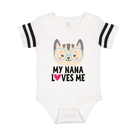 

Inktastic Nana Loves Me Grandchild Gift Baby Girl Bodysuit