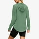thumbnail image 5 of Camisas holgadas,Sudadera con capucha y cuello en V para mujer, jersey con bolsillo con cordón, top de poliéster de manga larga, ropa informal de uso diario, sopatenor, 5 of 9