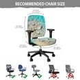 thumbnail image 5 of ZUXONGSY Sea Starfish Shells Office Chair Cover 2 Packs Office Desk Chair Covers with Elastic Bands Exquisite Chair Protector Easy to Install Suitable for Computer Chairs Office Chairs, 5 of 7