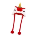 thumbnail image 2 of Gorros de perro con León de baile, sombrero para mascotas de año Nuevo, decoración festiva, gorro cálido para fiesta, cumpleaños, disfraz de Festival S, 2 of 8