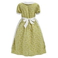 thumbnail image 4 of Économies d'Été! HVOBTTY Robe Douce Décontractée à Manches Courtes pour Fille, Robe à Manches Courtes pour Enfants à Imprimé, Col Ras du Cou, Robe Habillée Décontractée, Vêtements, Vert 145, 4 of 5