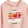 thumbnail image 3 of Disney Cars - Christmas - On The Highway To Holiday Fun - Juniors Cropped Pullover Hoodie, 3 of 5