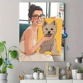 thumbnail image 4 of Custom Dog Portrait Canvas Wall Art 15.75x11.81 Inches, 4 of 8