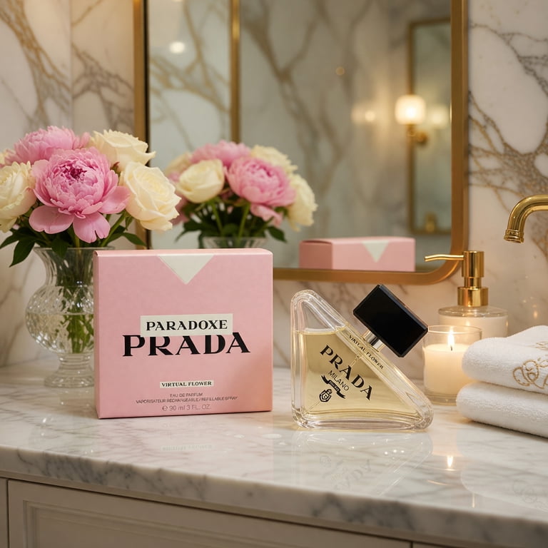 PRADA パルファム オー デトワレ virtual flower香水90ml Prada Paradoxe Virtual Flower Eau de Parfum, Womenâ€™s Floral