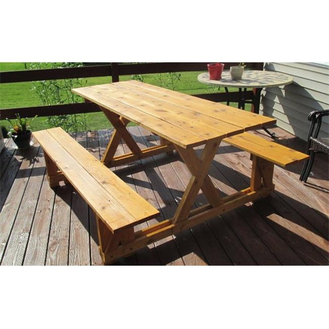 EZAccess Cedar Picnic Table, Wood Walmart Canada