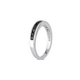 thumbnail image 2 of 1/2 Carat (Ctw) Black Diamond Wedding Band Ring in Sterling Silver with Black Rhodium for Women, 2 of 6