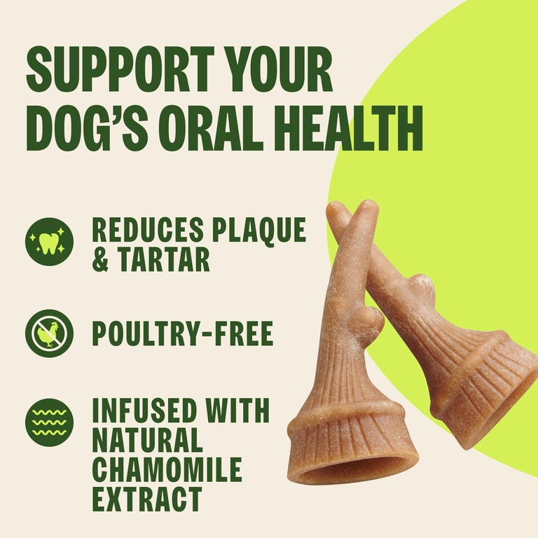 Whimzees Antler Dental Dog Chews, Natural, Small, 24 Count photo 4