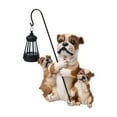 thumbnail image 2 of colaxi Garden Solar Statue Light Lawn Lawn Ornament Patio Gift Dog Figurine Lantern Brown 28x12.5x32cm, 2 of 10