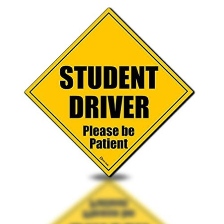 Zento Deals Reflective Student Driver Please Be Patient Magnetic