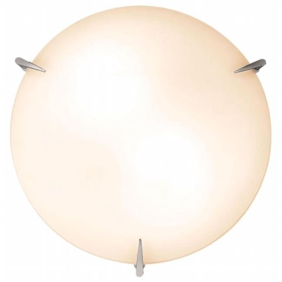 20661-BS-OPL Zenon 2 Light Flush Mount - Brushed Steel