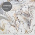 thumbnail image 2 of Grey Gold Marble Shower Curtain Golden Cracked Lines Abstract Modern Design Waterproof Texture Washable Fabric Elevate Your Bathroom Decor with Luxurious Elegance (36"x72), 2 of 2