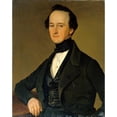 thumbnail image 2 of Carl Teibler 20x24 Black Ornate Framed Double Matted Museum Art Print Titled: Dr. Franz Russ (1844), 2 of 5
