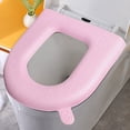 thumbnail image 4 of Toilet Cushion Seat Cover, High Foam Eva, Washable Reusable Design, Non-slip Hygienic Bathroom Accessory, Portable Travel Toilet Aid, Topliu, 4 of 7