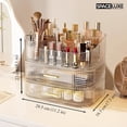 thumbnail image 3 of Organizador de maquillaje SpaceLuxe con cajones y cepillo giratorio de 360°, 3 of 8