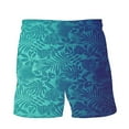 thumbnail image 4 of Xysaqa Mens Swim Trunks Men Big & Tall Tropical Print Swim Board Shorts with Elastic Waist Mens Funny Hawaiian Beach Shorts Swimsuit Bathing Suits S-5XL, 4 of 6