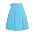 thumbnail image 4 of Zshosam Women's High Waist A-Line Pockets Skirt Skater Flared Midi Skirt Vinage Skirt(BU1,XL), 4 of 4