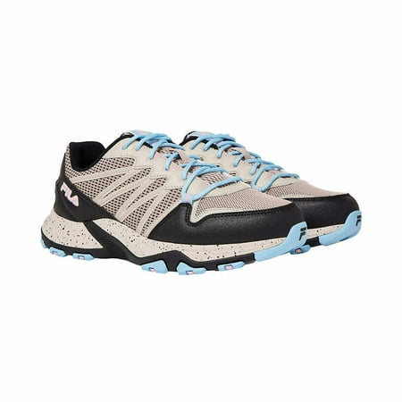 Fila Women's Quadrix Trail Running Shoes Sneakers Beige Black, Size 7