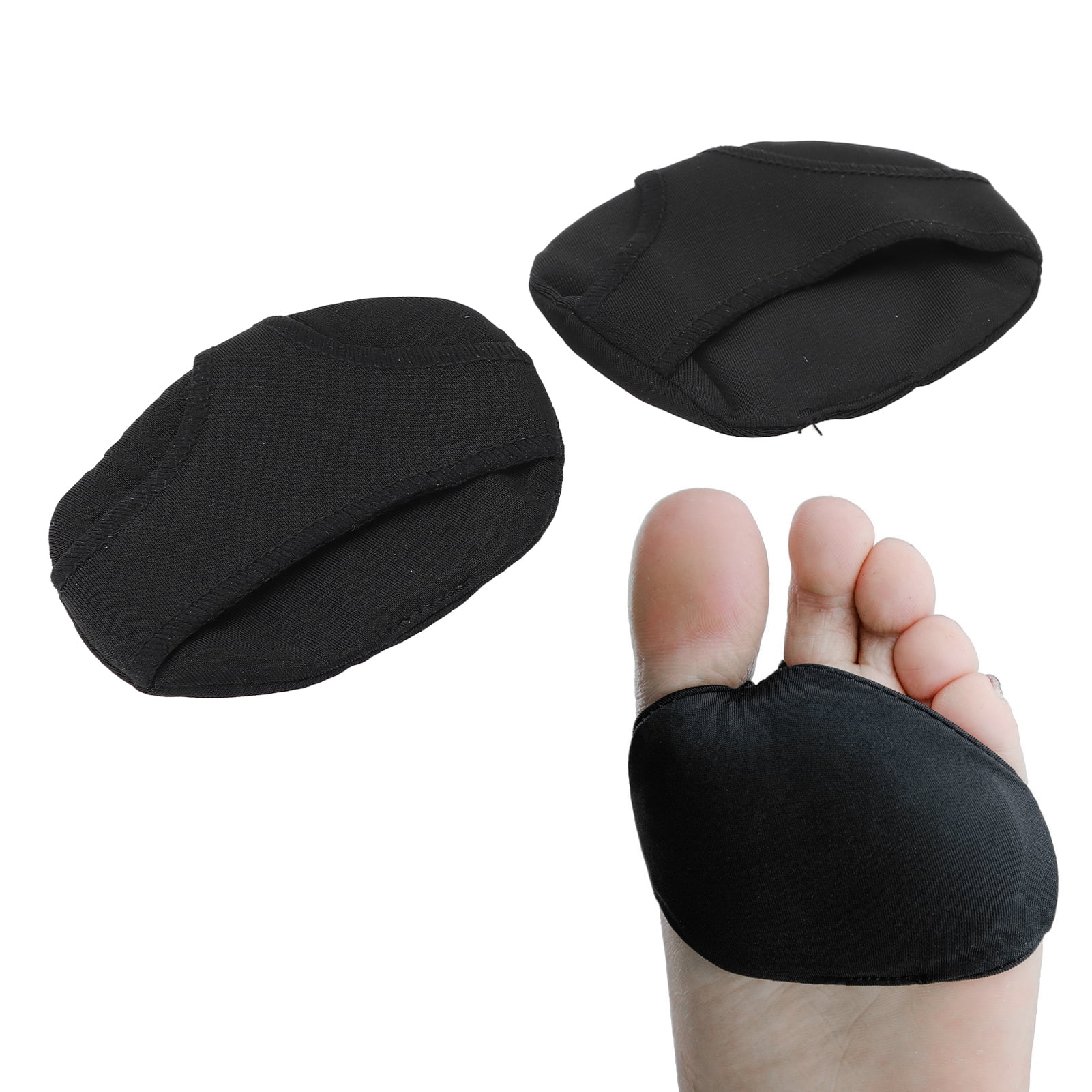 Metatarsal Pads, Compact Split Toe Black Massage Forefoot Shoe Inserts for  Foot Health Care