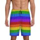 thumbnail image 1 of Balery Colorful Glitter Rainbow Pantalones cortos de pijama de punto de algodón para hombre con cinturilla y bolsillos-X-Large, 1 of 6