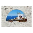 thumbnail image 3 of Tiptophomedecor Landscape Wallpaper Wall Mural - Summer In Santorini, 3 of 4