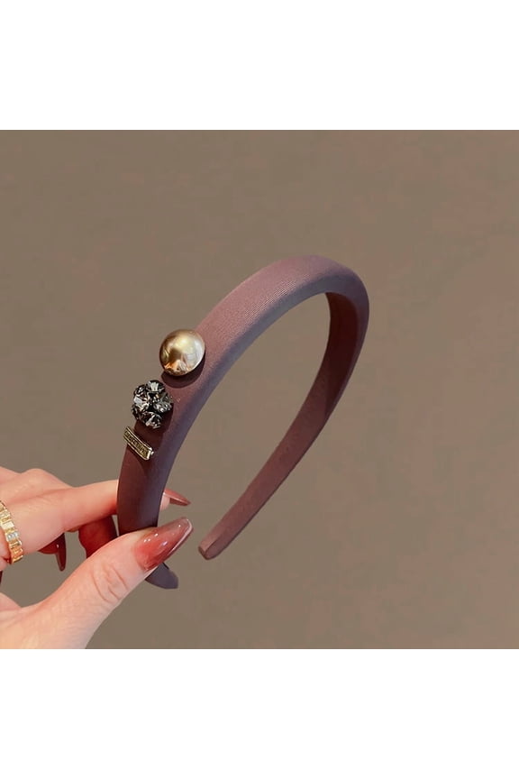 Pearl Hepburn style Merad hair band female senior sense of foreign fashion new fine headband high cranial top hair card