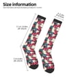 thumbnail image 2 of Naloa Beautiful Flower Thigh High Socks Extra Long Stretchy Sock Women Over Knee High Opaque Stocking Daily Wear, 2 of 6