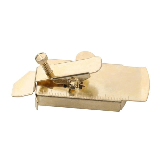 Guía de costura para máquina de coser, herramienta accesorio dorada para pie de acolchado, guía de dobladillo profesional, dispositivo antirizado para