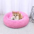 thumbnail image 2 of JLFNYA Calming Dog Bed,Plush Anti-Anxiety Donut Dog Bed for Small Medium Large Dogs,Warming Cozy Soft Cute Round Washable,Marshmallow Cuddler Nest Pet Bed,30*30cm, 2 of 4