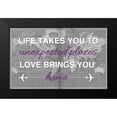 thumbnail image 2 of Brown, Victoria 24x17 Black Modern Framed Museum Art Print Titled - Life Love Map, 2 of 5