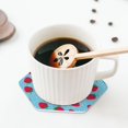 thumbnail image 5 of KLL Drink Coasters Set Hexagon of 4,PU Leather Absorbent Coasters Set Decorative Coffee Cup Coasters Housewarming Gift for Home Decor-Strawberries, 5 of 5