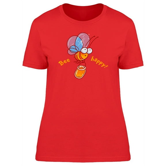 Bee With Bucket Of Honey T-Shirt Women -Image by Shutterstock, Female Medium