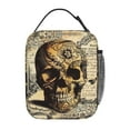 thumbnail image 3 of Vintage Skull Kids Lunch Box Insulated Lunch Bag For Boys Girls,Gold Waterproof LunchBox Cooler Tote Bag for School, Work, Picnic, 3 of 9
