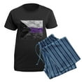 thumbnail image 5 of CafePress - Abstract Paint Splatter Demisexual Pride Flag Pajamas - Women's Short Sleeve Print T-Shirt and Pants Dark Cotton Pajama Set, 5 of 7