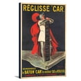 thumbnail image 1 of Reglisse ''Car'' Vintage Poster (artist: Cappiello) France c. 1905 (12x18 Gallery Wrapped Stretched Canvas), 1 of 1