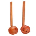 thumbnail image 1 of Noodle Spoon, Comfortable Hand Feeling Wood Cutlery Reusable Tableware,  Texture For Hot Pot Noodle, 1 of 8
