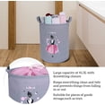 thumbnail image 2 of Cesto de ropa sucia Miracle Baby plegable e impermeable para bebé, cesta de almacenamiento, bolsa de lavandería, cubo de tela redondo para ropa sucia, juguetes para niños, 2 of 5