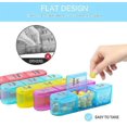 thumbnail image 2 of Weekly Pill Organizer 3 Times A Day - Large Pill Box 7 Day Medicine Organizer Pill Case, 2 of 4