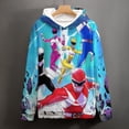 thumbnail image 4 of Power Rangers Unisex Adult Hoodie Casual Hooded Sweatshirt Pullover Novelty 3D Printed Sweater Jacket 2XL, 4 of 8