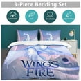 thumbnail image 5 of Dragon Wings Of Fire 3-Piece Bedding Set Duvet Cover Set Soft Warm And Comfortable Soft Bed Set with 1 Duvet Cover And 2 Pillowcases for Bedroom, 5 of 7