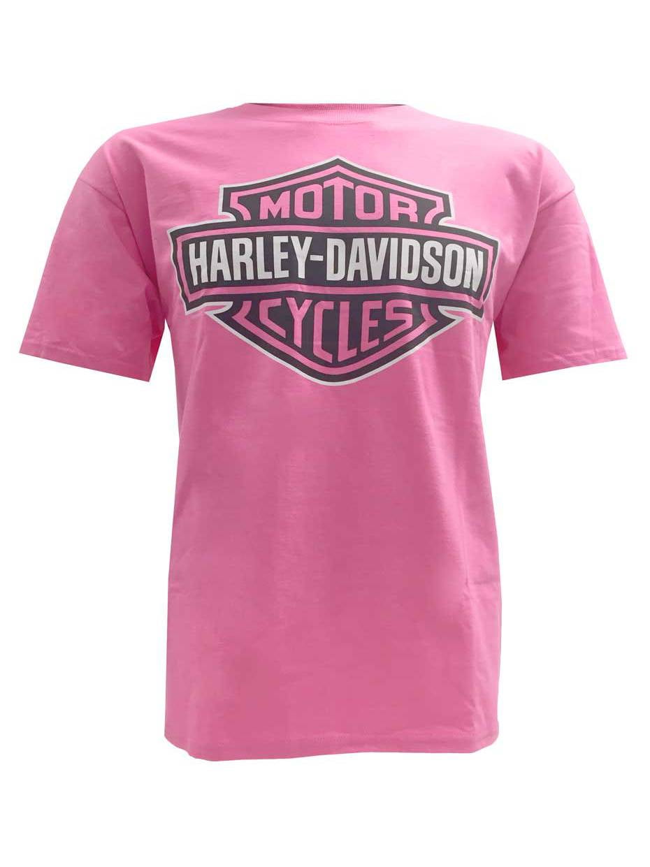 Harley-Davidson - Women's & Men's T-Shirt, Bar & Shield Tee, Pink R302000010, Harley Davidson 