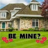 Be Mine Valentine's Day Yard Letters and Decorations 13 piece set