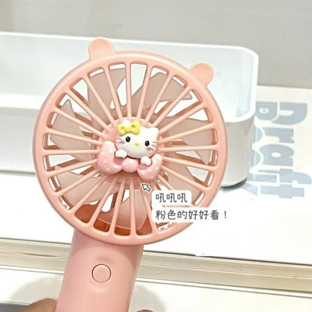 

Hello Kitty My Melody Sanrio Anime Cartoon Kawaii Cute Handheld Small Fan New Student Children Couple Portable Cartoon Mini Fan