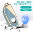 thumbnail image 5 of Key Fob Cover Compatible with BMW 2 3 5 7 Series X1 X5 X6 X7 iX i7 XM 2023-2025 Keychain Case Holder Protector,J-Blue, 5 of 6