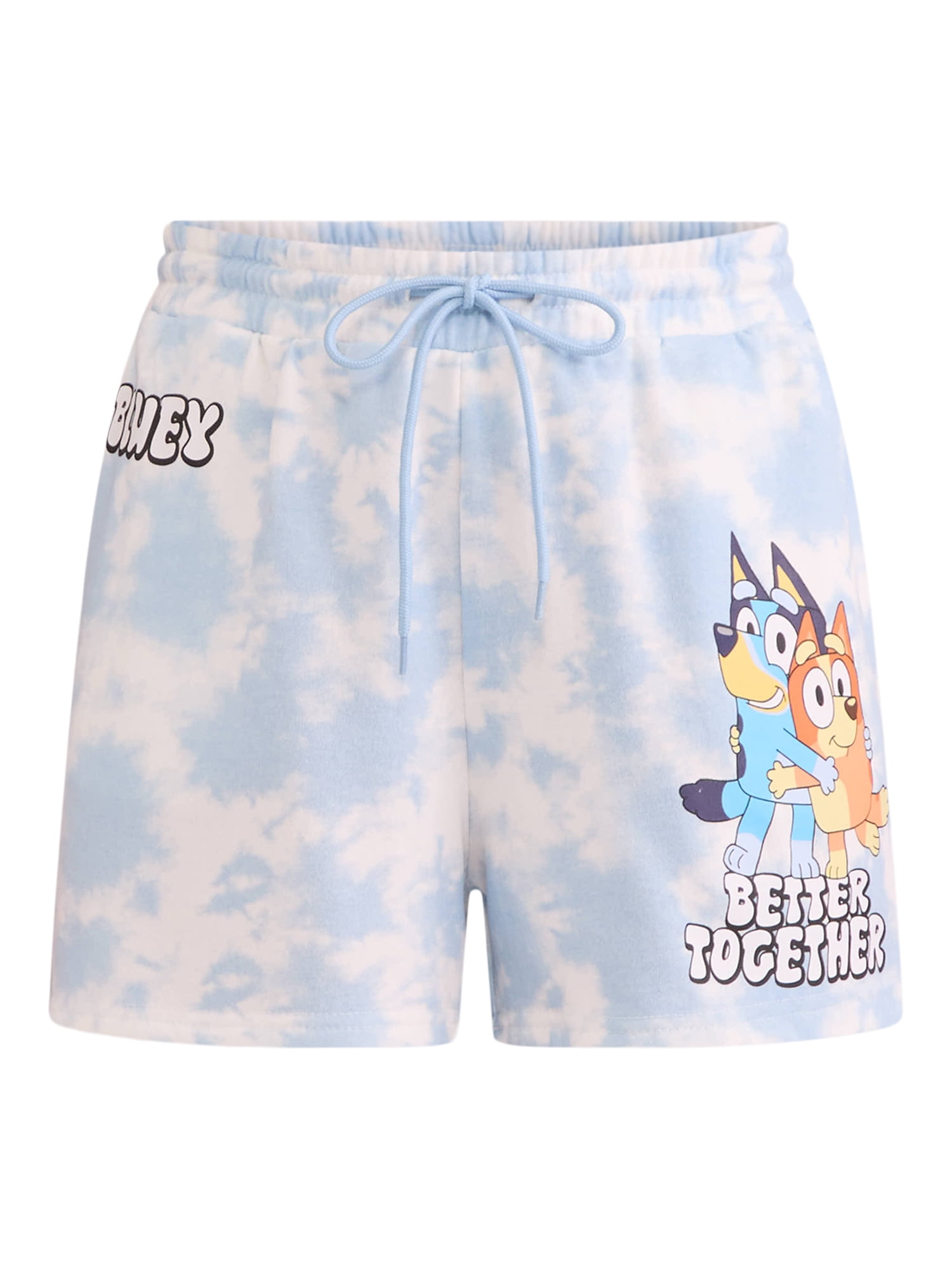 Bluey Women's Tie Dye Shorts, Sizes XXS-XXL