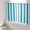Turquoise, variant on Teal Striped Semi Sheer Curtains 45 Inch Length 2 Panels Set, Simple Art Vertical Stripe Farmhouse Sheer Kitchen Curtain Privacy Voile Window Curtain for Living Room Bedroom Rod Pocket Drapes
